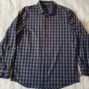 Perry Ellis XL Men Long Sleeve "Plaid"